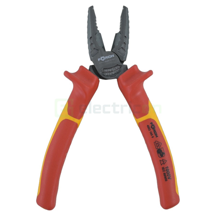 Clește combinat - universal - izolat 1000V VDE, lungime 165 mm - Forch 4002 165 5