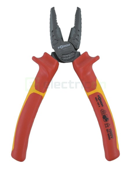 Clește combinat - universal - izolat 1000V VDE, lungime 165 mm - Forch 4002 165 5