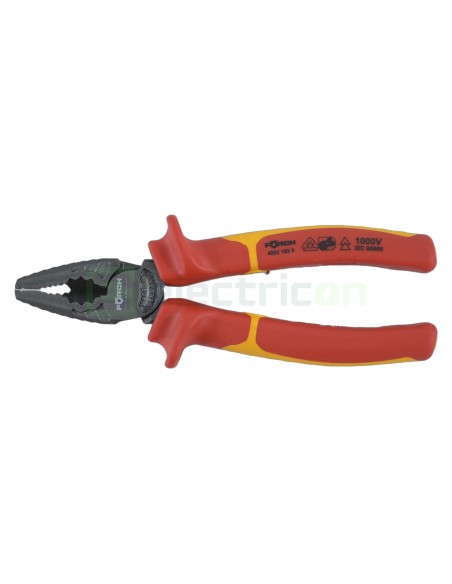 Clește combinat - universal - izolat 1000V VDE, lungime 165 mm - Forch 4002 165 5