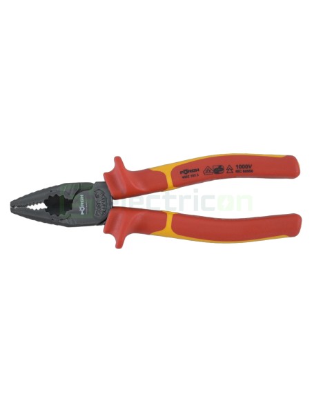 Clește combinat - universal - izolat 1000V VDE, lungime 185 mm - Forch 4002 185 5
