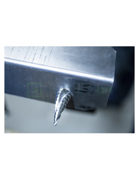 Set burghie - în trepte - pentru tablă și plastic material HSS - Forch 5529 5522