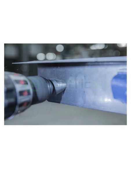 Set burghie - în trepte - pentru tablă și plastic material HSS - Forch 5529 5522