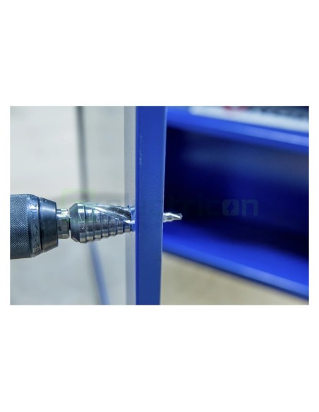 Set burghie - în trepte - pentru tablă și plastic material HSS - Forch 5529 5522
