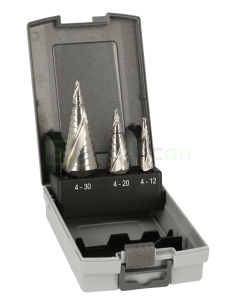 Set burghie - în trepte - pentru tablă și plastic material HSS - Forch 5529 5522