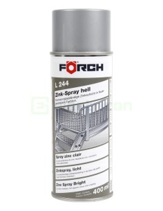 Spray de zinc - de culoare deschisă, L244, 400 ml - Forch 6202 2104