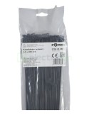 Fașete - coliere plastic - 280x3.5 mm - pachet 100 buc - negru exterior - Forch 3750 35 280