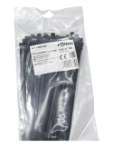 Fașete - coliere plastic - 200x4.7 mm - pachet 100 buc - negru exterior - Forch 3750 47 195