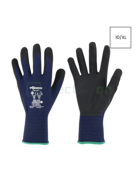 Mănuși de lucru - tricotate fin Duo-Grip Plus 10/XL - Forch 5405 300 10