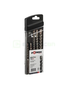 Set burghie - TRIAL - 5 piese, tăiș în 3 puncte pentru precizie - Forch 5609 5613 5