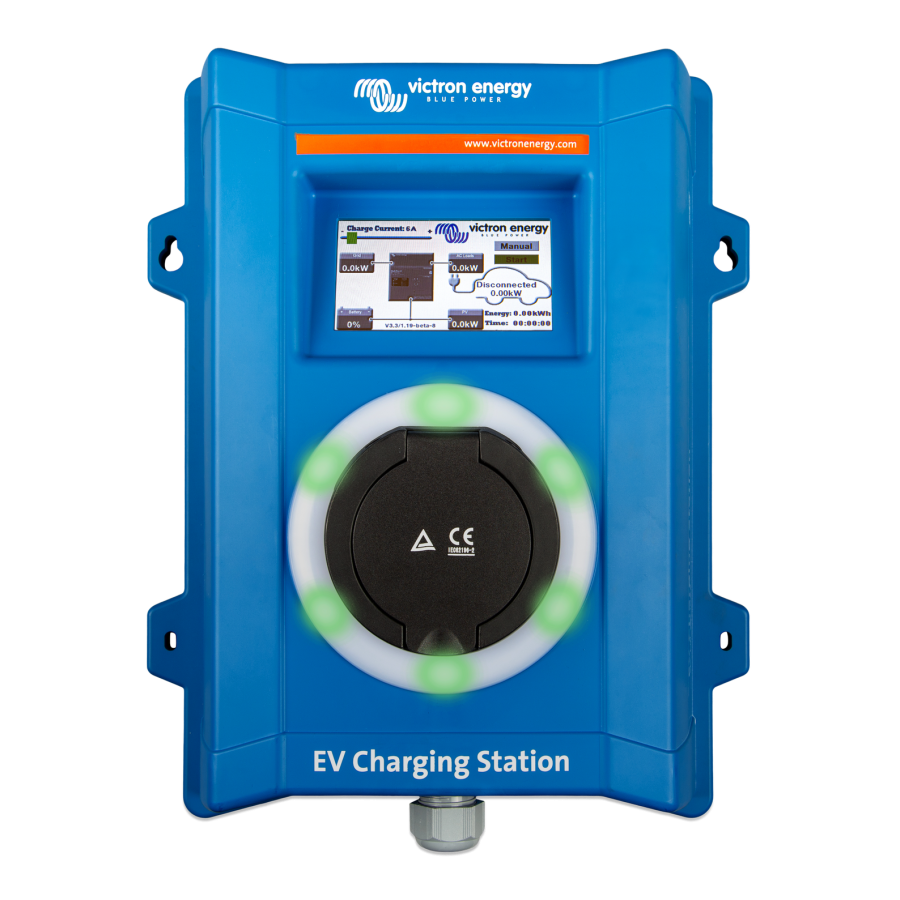 Stație încărcare mașini electrice 22 kW, priză Tip 2, ecran tactil - Victron EVC300400300