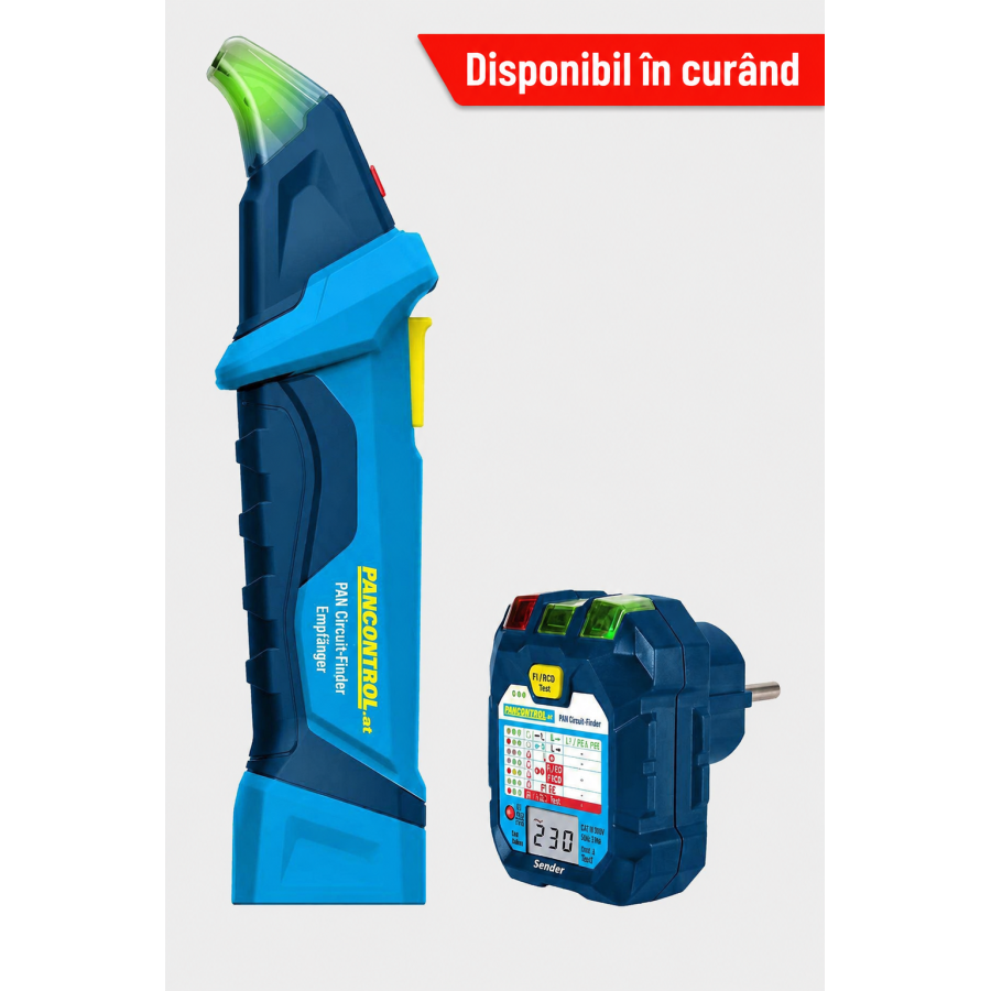 Detector circuite și siguranțe cu tester priză, test RCD 30 mA și NCV - Pancontrol PAN Circuit-Finder