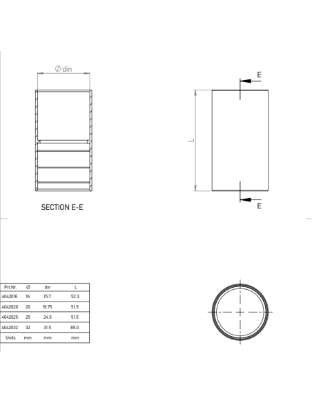 Conector tuburi - mufă îmbinare Ø20 mm - gama SUPERSOL/SUPERFLEX, galben, protecție UV - Kouvidis 4042020