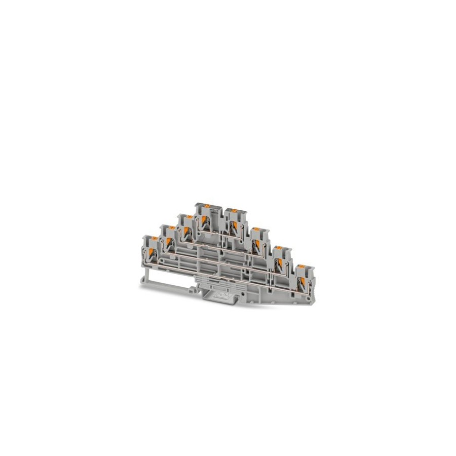 Clemă șir 4 etaje 8 conexiuni max. 2.5 mm² gri PT 2.5-4PV - Phoenix Contact 1336411