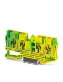 Clemă șir de împământare PE, 4 conexiuni, 6 mm² - Phoenix Contact PT 6-QUATTRO-PE 3212950