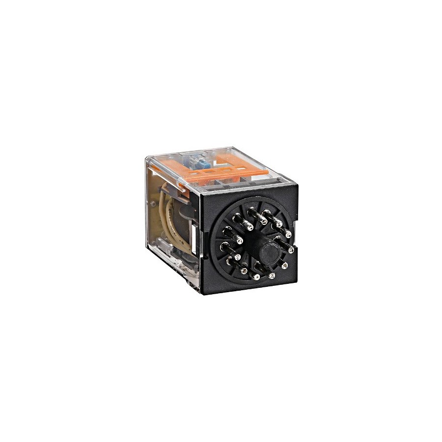 Releu intermediar - MT - bobină 220V DC, 3 contacte NC 10A, 11 pini - Schrack MU321220