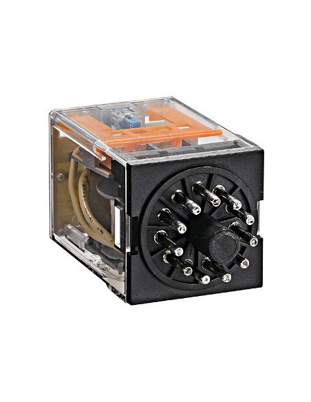 Releu intermediar - MT - bobină 220V DC, 3 contacte NC 10A, 11 pini - Schrack MU321220
