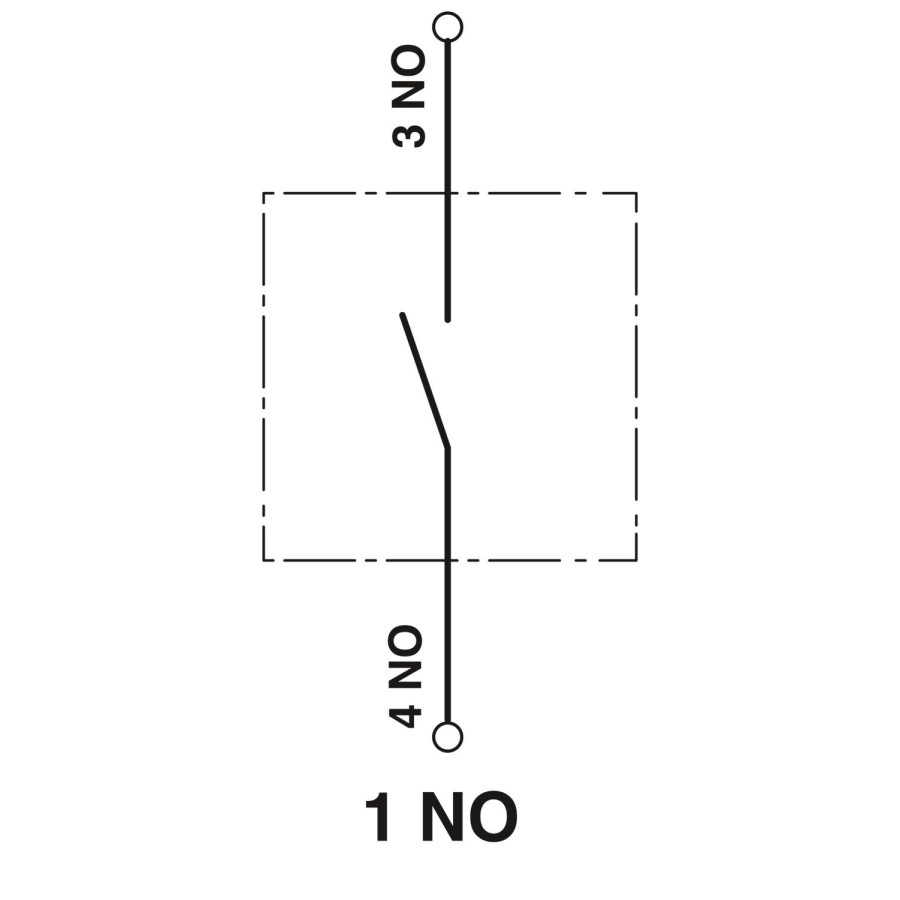 Buton plat 22 mm 1NO Push-in Phoenix Contact 1108029
