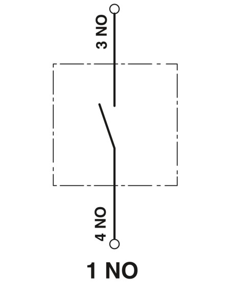 Buton plat 22 mm 1NO Push-in Phoenix Contact 1108029