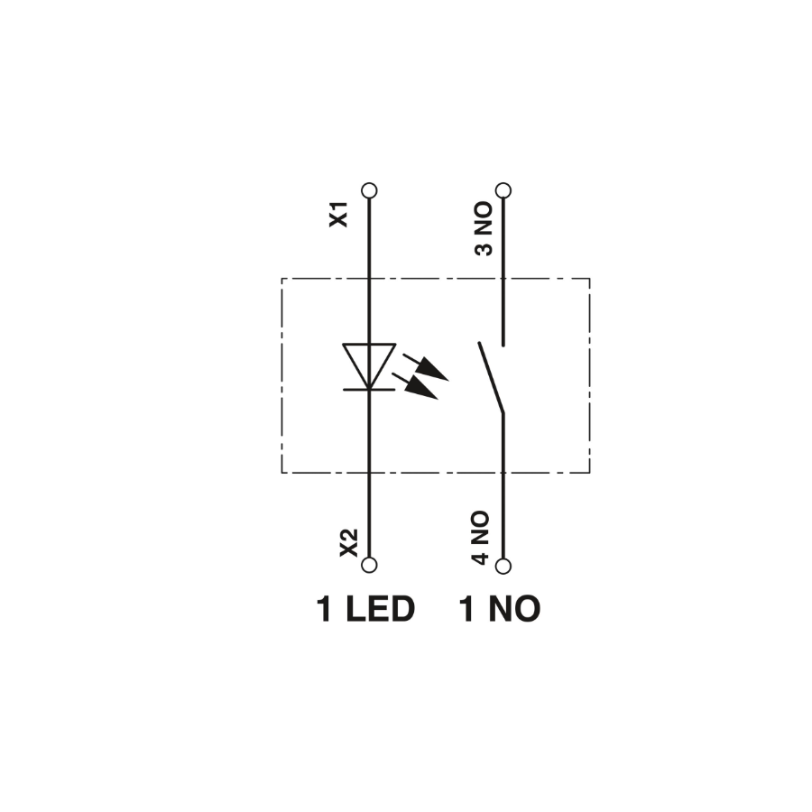 Buton iluminat 22 mm 1NO LED Phoenix Contact 1108277