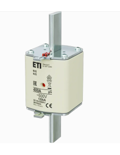 Siguranță fuzibilă NH2 gG, 400 A, 500 V AC, 120 kA – ETI 004185224