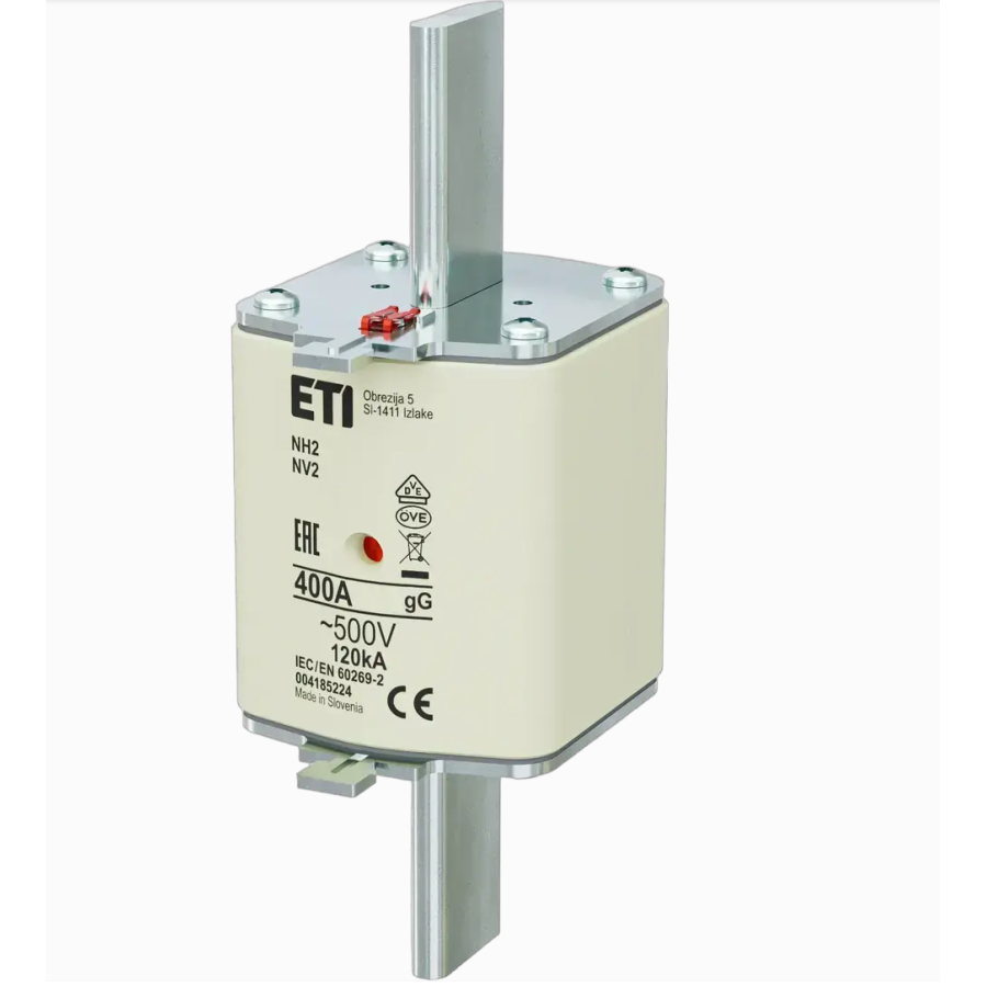 Siguranță fuzibilă NH2 gG, 400 A, 500 V AC, 120 kA – ETI 004185224