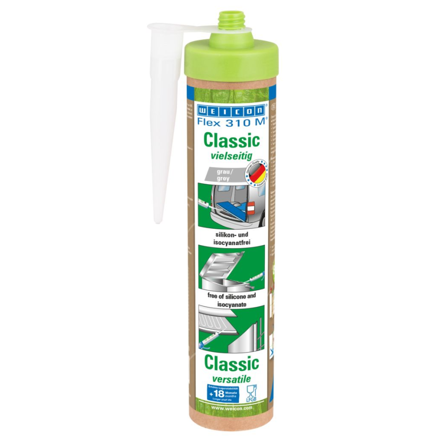Adeziv și etanșant elastic MS Polimer, 280 ml, gri – WEICON Flex 310 M Classic 10104007 (10104287)