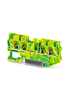 Clemă PE 4 conexiuni, 4 mm², Push-in, verde-galben – Phoenix Contact PT 4-QUATTRO-PE 3211809