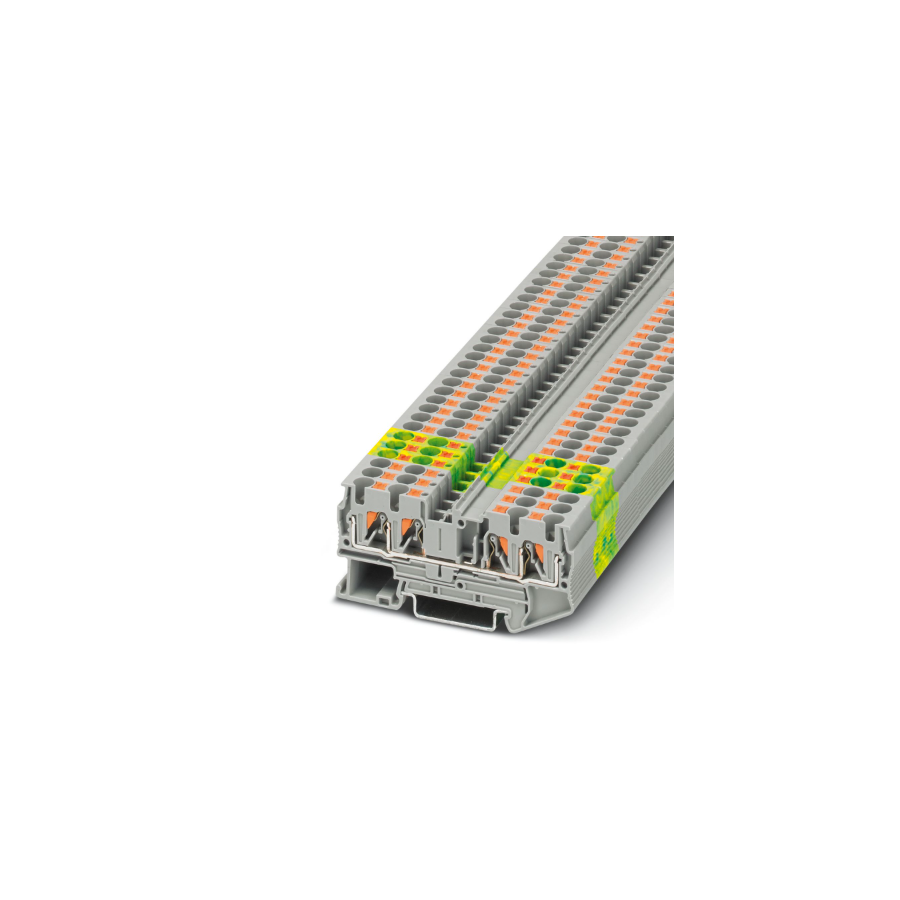 Clemă PE 4 conexiuni, 4 mm², Push-in, verde-galben – Phoenix Contact PT 4-QUATTRO-PE 3211809