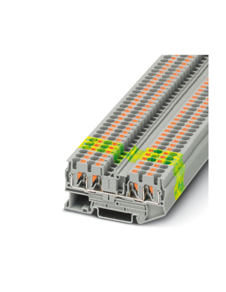 Clemă PE 4 conexiuni, 4 mm², Push-in, verde-galben – Phoenix Contact PT 4-QUATTRO-PE 3211809