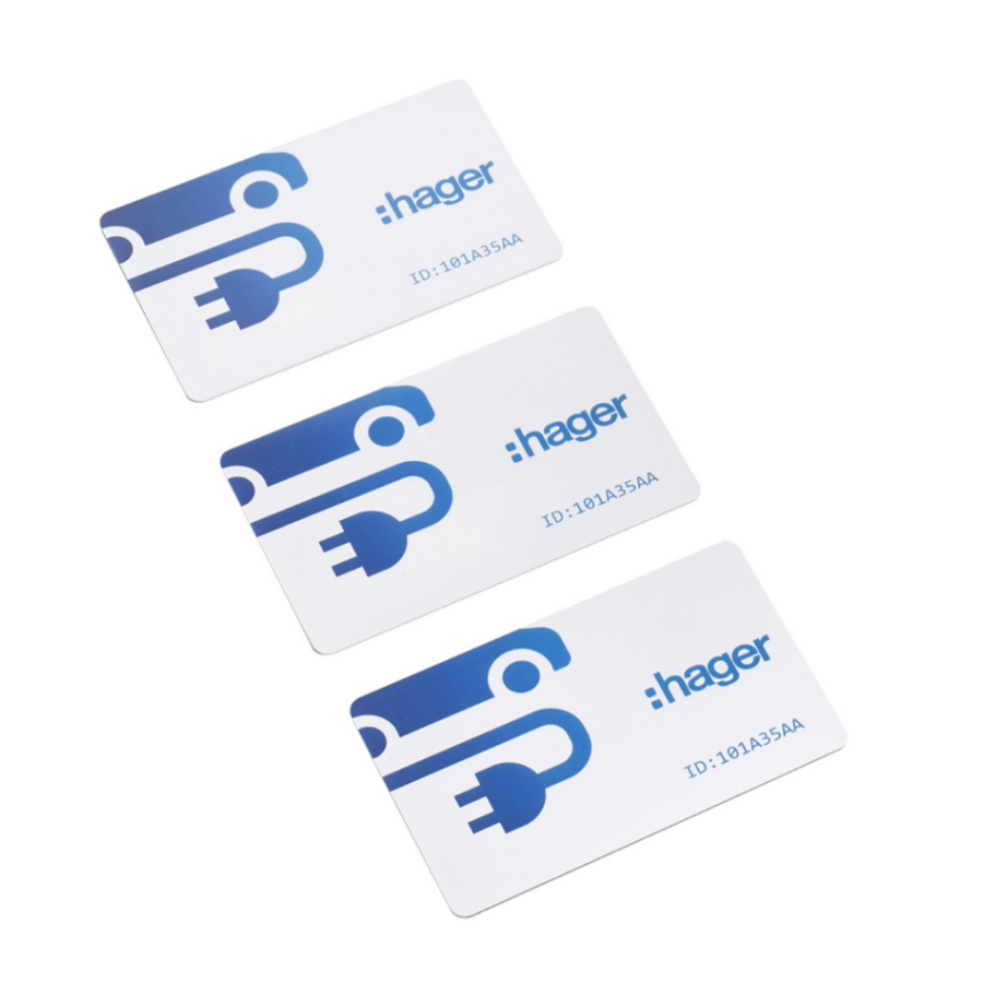 3 carduri RFID pentru stații Hager witty XVA410