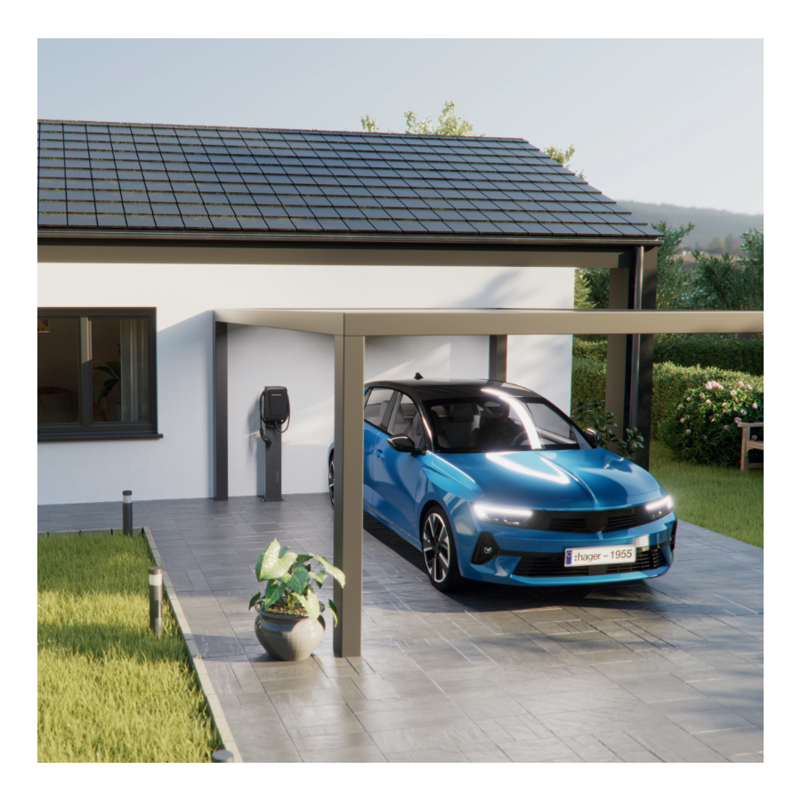 Stație încărcare EV 7 kW Type 2 Hager XVR107C