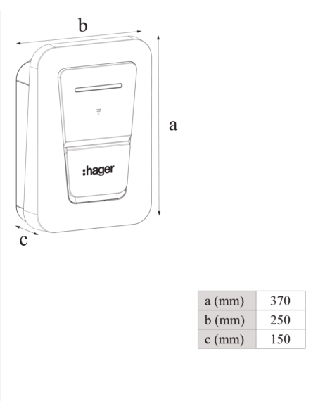 Stație încărcare EV 22 kW Type 2S Hager XVL122S