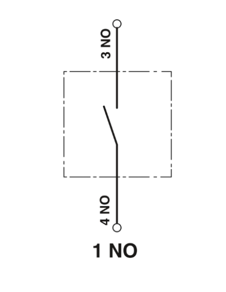 Buton plat 22 mm cu menținere Phoenix Contact 1108223