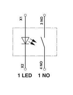 Buton iluminat 22 mm cu menținere Phoenix 1108272 2