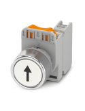Buton comandă 22 mm alb, cu suprafață de marcare, revenire automată, 1NO, Push-in – Phoenix Contact PHT22-FM1-WH/PT10 1108264