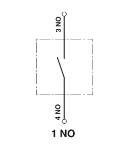 Buton marcare 22 mm 1NO Push-in Phoenix 1108264 2