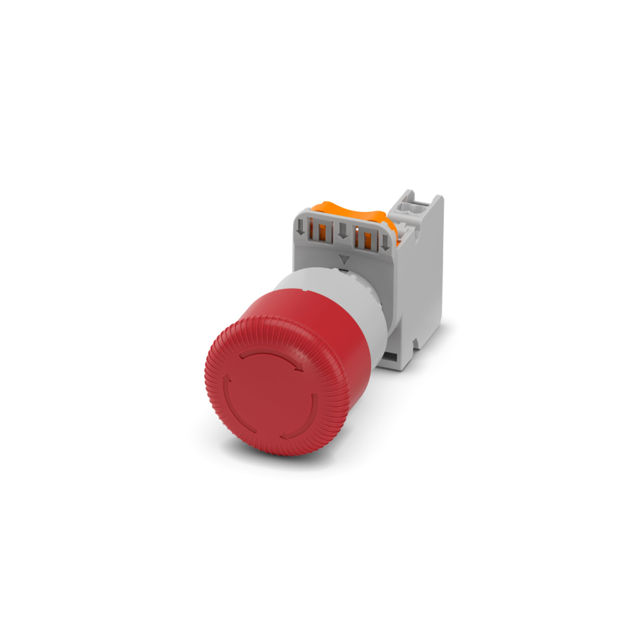 Buton oprire urgență 40 mm rotire Phoenix 1839293