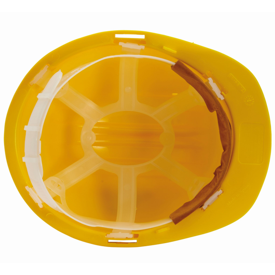 Cască de protecție galbenă, HDPE, EN 397 – GEBOL 704021