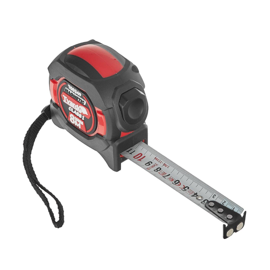 Ruletă magnetică 8m × 25mm – MAISTOR 119MSTRM8X25