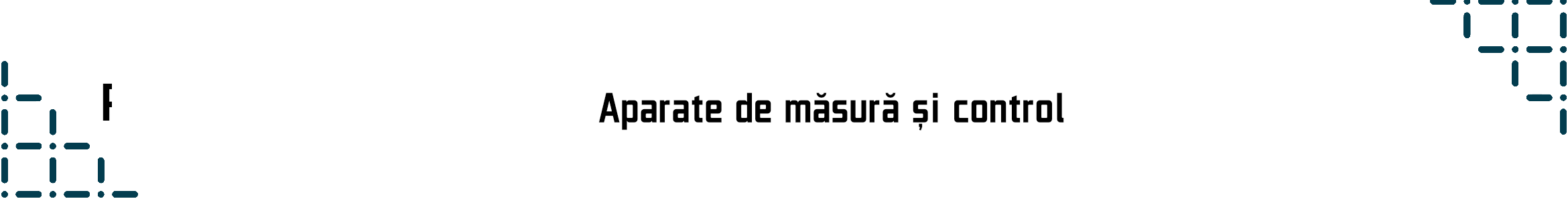 Aparate de măsură și control